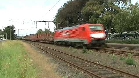 Mixed Freight Train DB Schenker rail at Horst-Sevenum,the Netherlands.