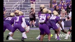 JMU QB JC Evans to  C. Scott 51 Yard pass .. JMU Spring Football 2026