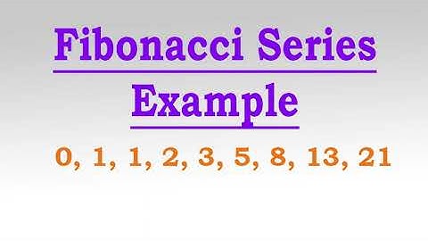 Fibonacci Series example in Python