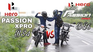 Hero Passion Pro BS6 Vs Hero Passion X Pro BS4 | Top End Race | Ashish AKC