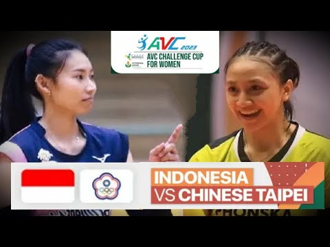 Indonesia vs China Taipei 🏐 Semi Final AVC Challenge Cup 2023
