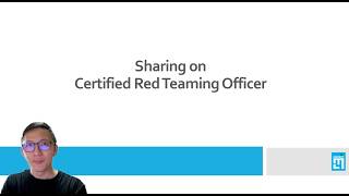 About Certified Red Teaming Officer (CRTO)