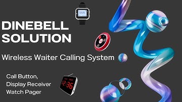 How It Works: Waiter Calling System with Call Button, Display Receiver, and Watch Pager Demo