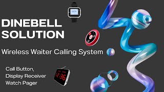 How It Works: Waiter Calling System with Call Button, Display Receiver, and Watch Pager Demo