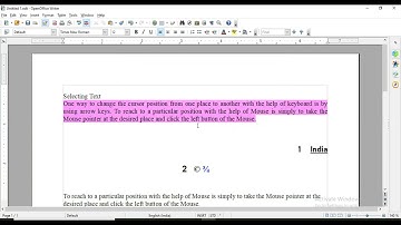 Standard 9 | Chapter 10 | Editing and Formatting Documents | Part 2 | OpenOffice | Writer | GSEB