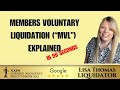 What is a members voluntary liquidation