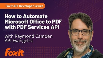 How to Automate Microsoft Office to PDF with PDF Services API