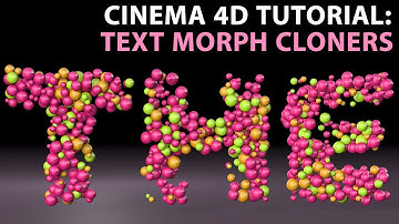 Cinema 4D Tutorial: Text Morph Cloners [Intermediate]