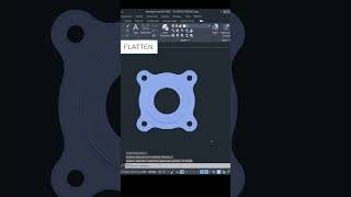 QUICK 2D FROM 3D #3dto2d #flattencommand #autocadtraining #autocadtips #sabeercad #autocad