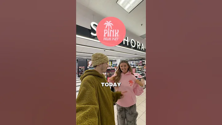 SEPHORA CHALLENGE: IT HAS TO MATCH MY PINK PALM PUFF HOODIE!👀🌊🌴💘 #sephora #pinkpalmpuff #makeup