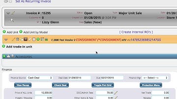 Processing Consignment Early So You Can Perform Internal Work