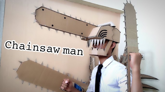 Chainsawman Helmet Tutorial  Moving Jaw and Light up Eyes 