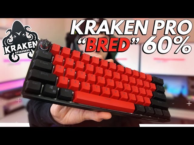  KRAKEN KEYBOARDS ICE Edition Kraken Pro 60 White & Blue 60%  HOT SWAPPABLE Mechanical Gaming Keyboard For Gaming On PC, MAC, Xbox And  Playstation