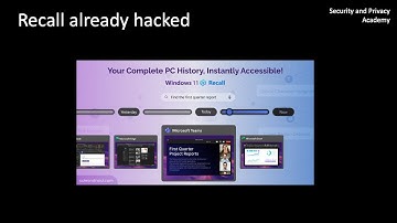 Microsoft Recall Already Hacked
