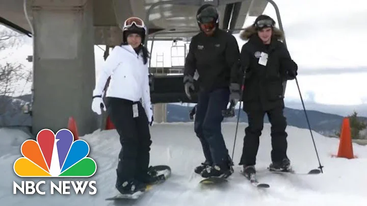 Gabbard Hits The Slopes With New Hampshire Voters Ahead Of Primary | NBC News NOW