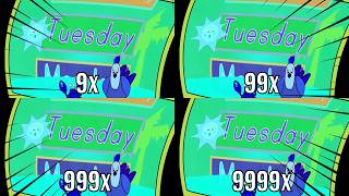 Days Of The Week Effects Getting 999999x Speed Klasky Csupo Effects