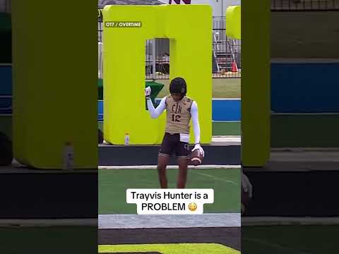 Travis Hunter's little brother Trayvis got in his bag 🔥 (via overtime7/TT, overtime/TT)