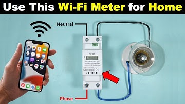 Smart Single Phase Wi-Fi Meter For Your Home to Turn ON & OFF Light from any Corner of this World