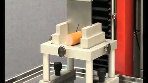 Texture analysis with Zwick materials testing machine