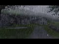 99,99 % se va a dormir rápido con lluvia relajante y truenos en techo por la noche - 10 horas ASMR