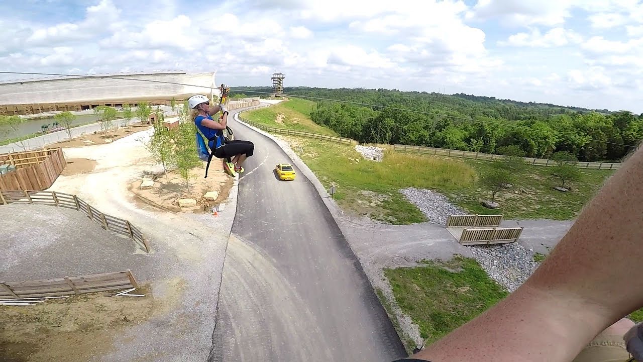 Screaming Eagle Aerial Adventures Zipline tours at the ARK Encounter