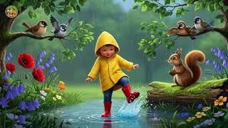The Tapping Raindrop Beat 🌧️🥁🎶 | Fun Kids Song | Learn Rhythm & Weather for Toddlers