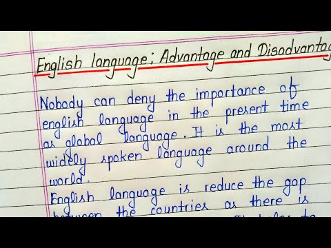Paragraph On Advantage And Disadvantage Of English Language || Essay Writing