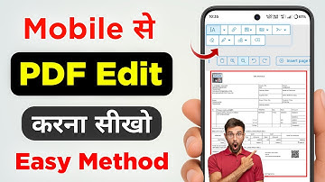 Mobile Se PDF File Ko Edit Kaise Kare | How To Edit PDF File On Mobile 