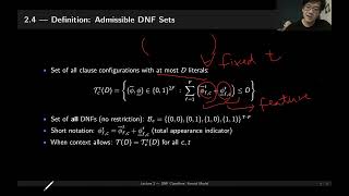 Incremental Boolean Classification - Lecture2 : DNF Classifiers: Formal Model