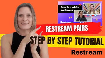 Share your live stream using Restream Pairs - New 2021 feature Part 1