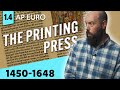 The printing press was kind of a big deal ap euro reviewunit 1 topic 4 14