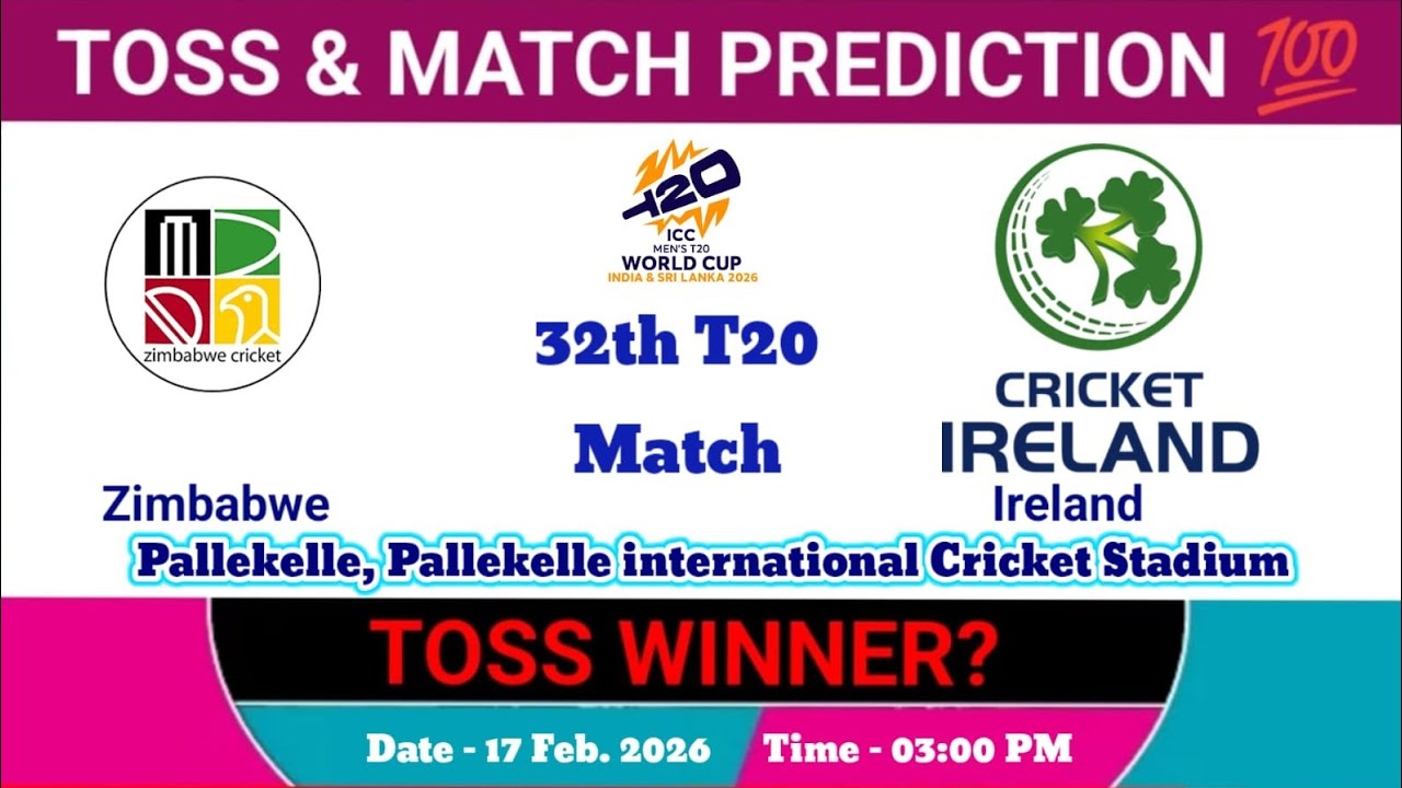 Ireland vs Zimbabwe toss Prediction | today toss prediction | t20 world cup 2026 