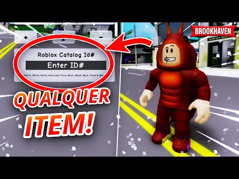 COMO COLOCAR QUALQUER ITEM DO CATALOGO NO SEU AVATAR NO BROOKHAVEN RP! -  ROBLOX 