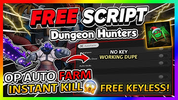 Dungeon Hunters Script *NO KEY* - KILL AURA, AUTOFARM, INFINITE ROLLS + More!