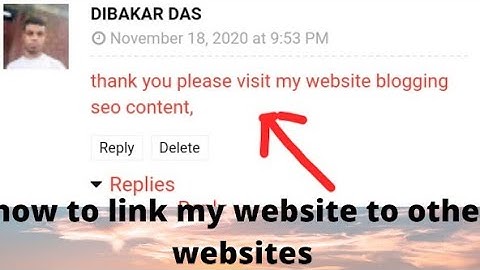how to link my website to other websites ? post blogspot/blog comments