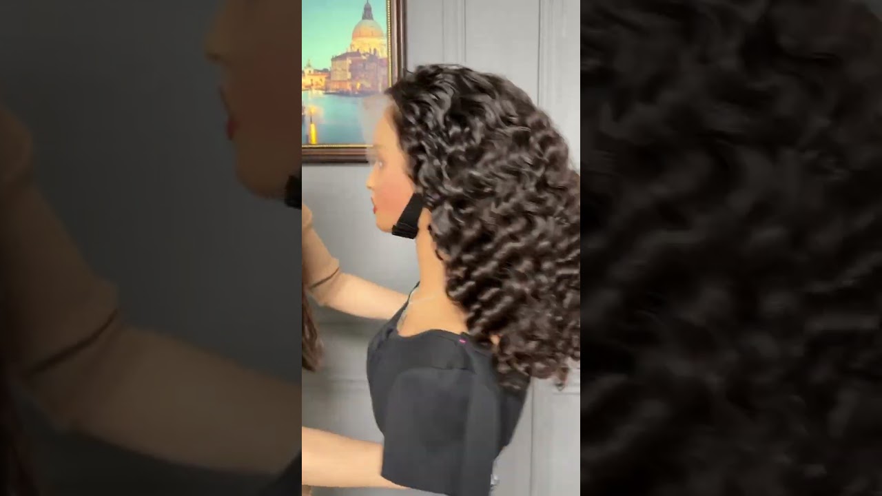 Raw Indian Curly Hair HD Lace Closure Wig