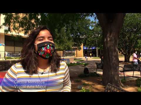 Amarillo College Students Wear Fashionable Masks, Ruth Martinez Reporting