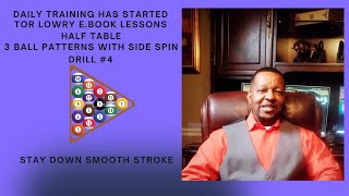 3 BALL HALF TABLE PATTERNS WITH SIDE SPIN DRILL #4