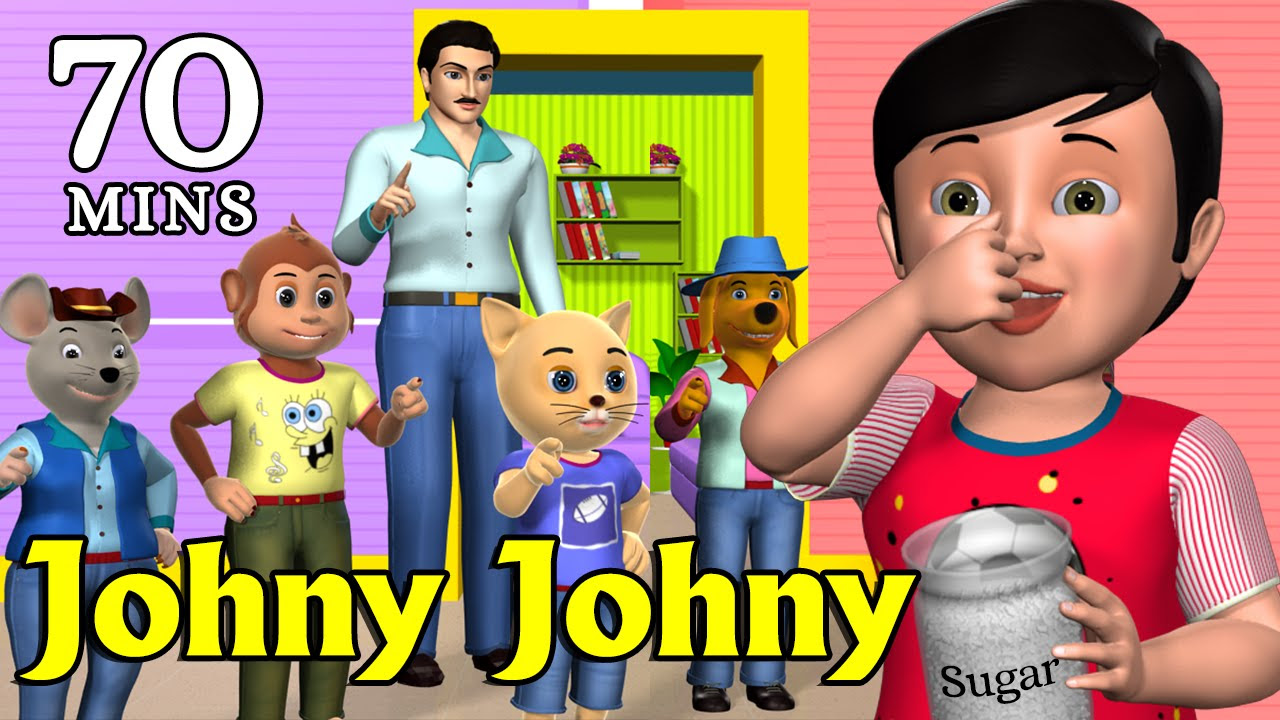 Johny Johny Yes Papa Nursery Rhyme   Kids Songs   3D Animation English Rhymes For Children