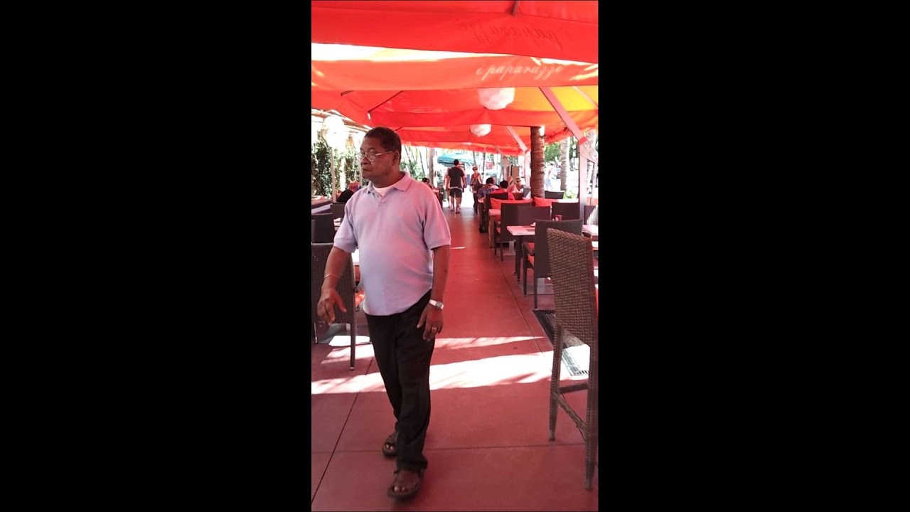 Miami South beach restaurants, マイアミサウスビーチ沿いレストラン様子