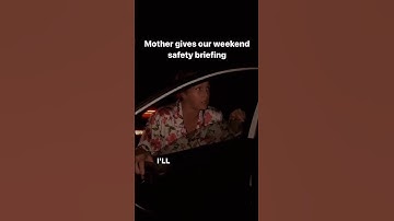 Mom giving the weekend safety briefing before going out 😂
