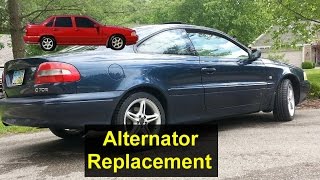 How to replace the alternator replacement in the Volvo C70, S70, V70, S60, XC70, V70R, etc.  VOTD