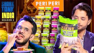 ‘Makino’ Nachos खाकर Sharks बोले- 'Very Crunchy!' | Shark Tank India S2 | Male Entrepreneurs