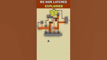 RS NOR LATCHES In Minecraft Explained