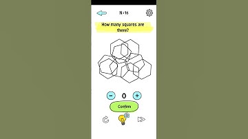 Busy brain level 16 How many squares are there? Gameplay walkthrough solution