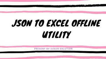 How to open json file offline utility:- GSTR2A/Gstr1 convert Json to Excel offline tool