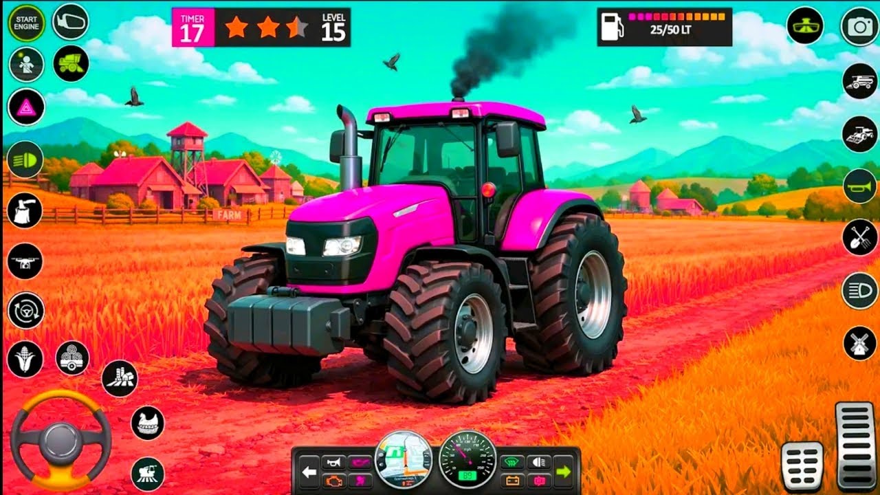 Modern Tractor farming Driving Simulator 3D New Tractor Game Android Gameplay 