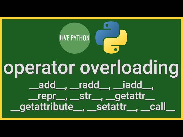 Operator overloading in Python