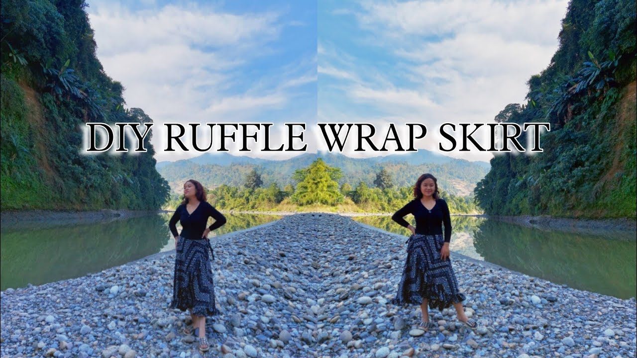 DIY Ruffle Wrap Skirt | New Year Video 2022 | DiyFashion Tv | Taba Enju