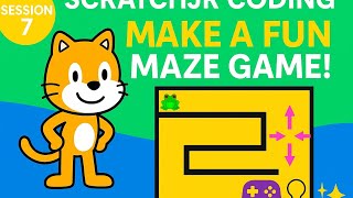 ScratchJr Coding Session 7 | Learn New Skills | Make a Fun Maze Game for Kids and Beginners